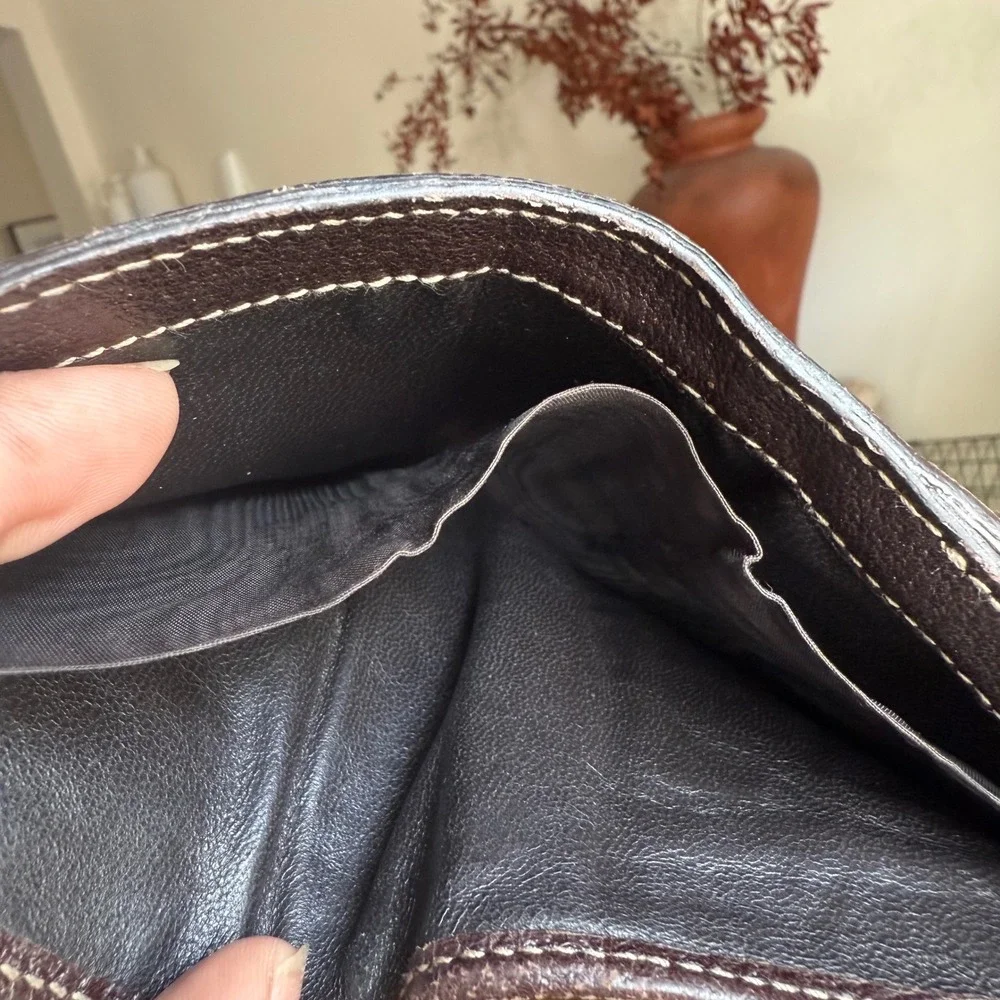 Gucci Monogram Canvas Leather Bifold Wallet Brown Beige - Picture 7 of 7